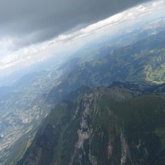 Flugwegposition um 13:54:50: Aufgenommen in der Nähe von Gemeinde St. Veit im Pongau, Österreich in 3170 Meter